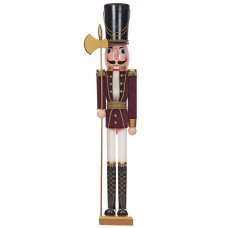 Χριστουγεννιάτικος Διακοσμητικός Μολυβένιος Στρατιώτης Μωβ (150cm)